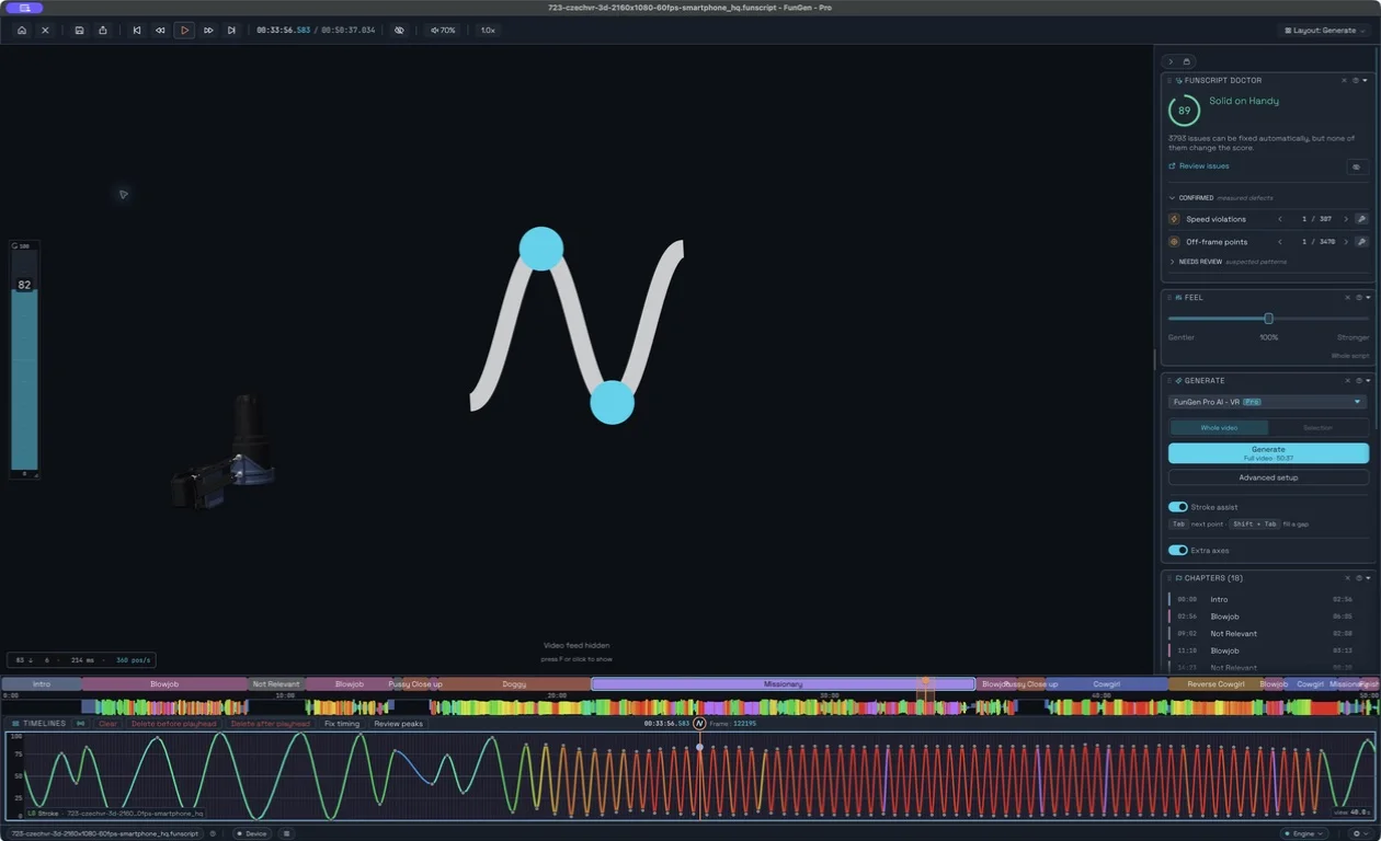 Current FunGen 2 Studio interface